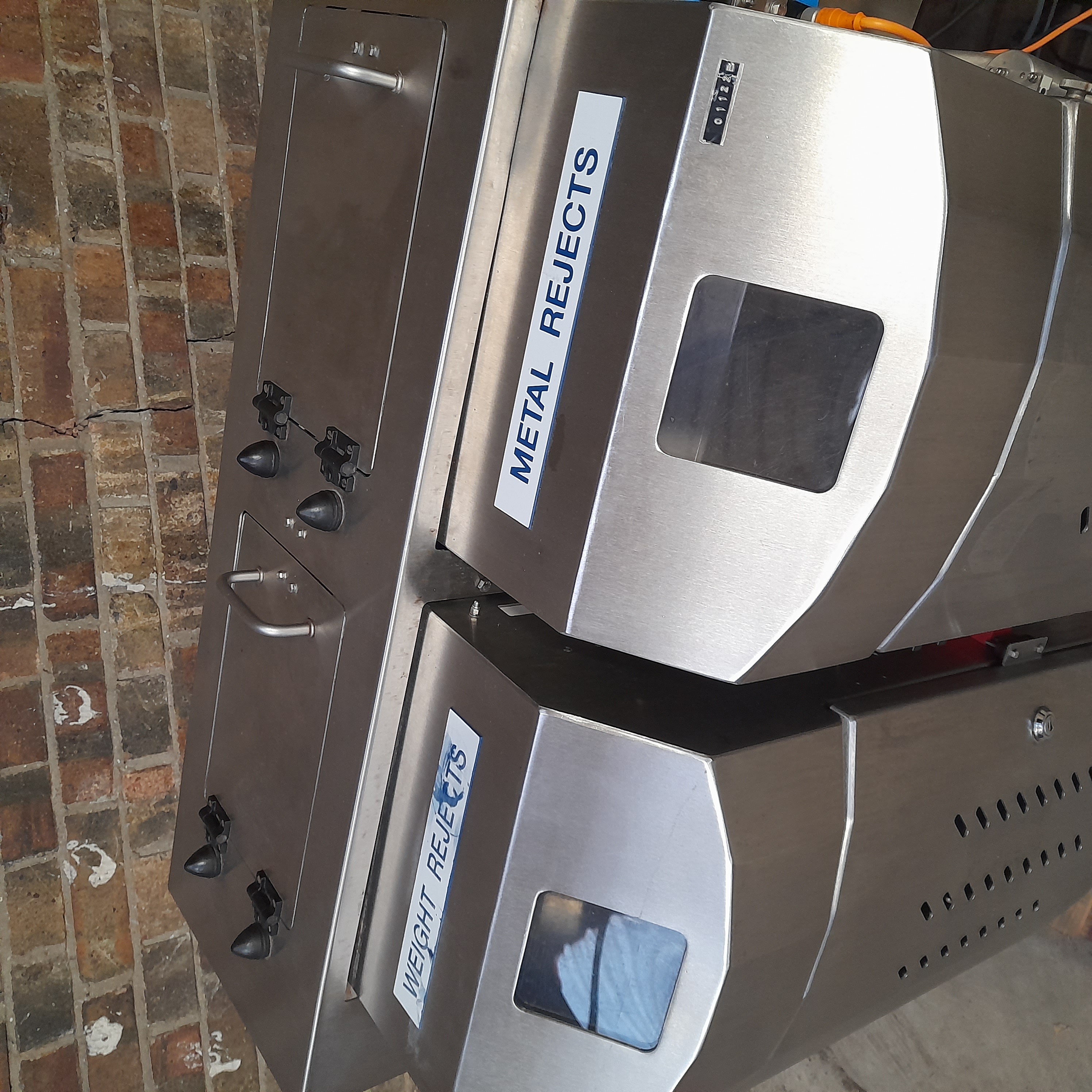 Used Loma Metal Detector Checkweigher & Reject Bins