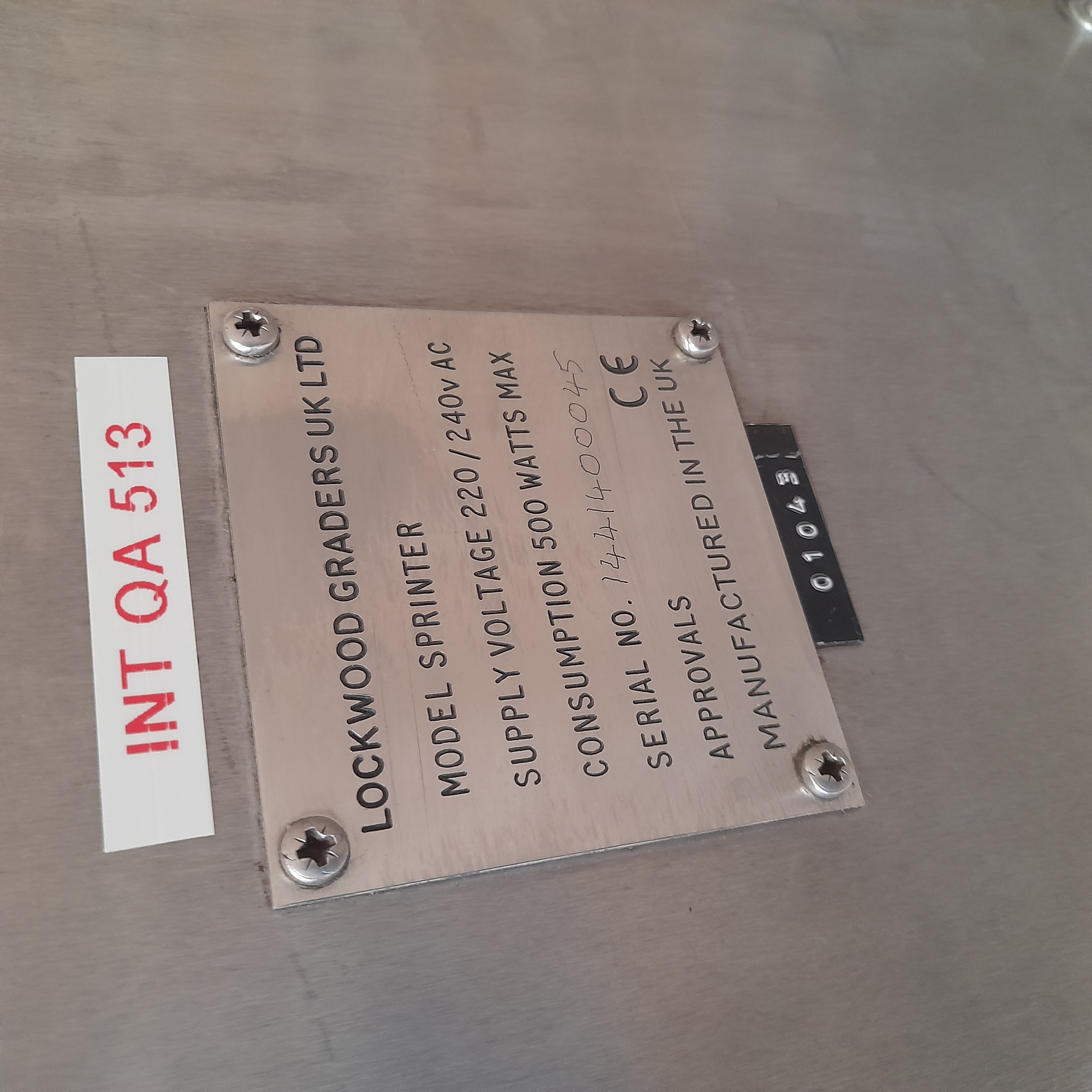 Used Lockwood Printer Checkweigher