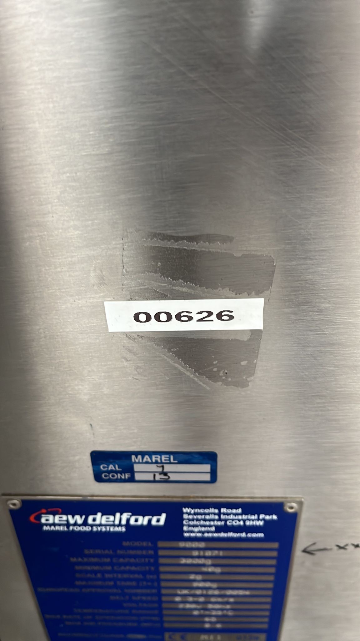 Used Merel Checkweigher and Label Applicator