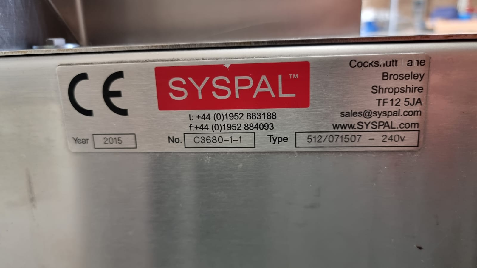 Used Used syspal wash tunnel
