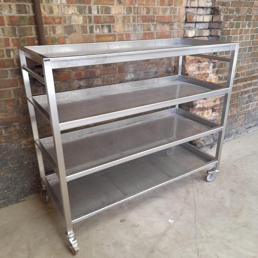 Used Stainless Steel Shelving Unit