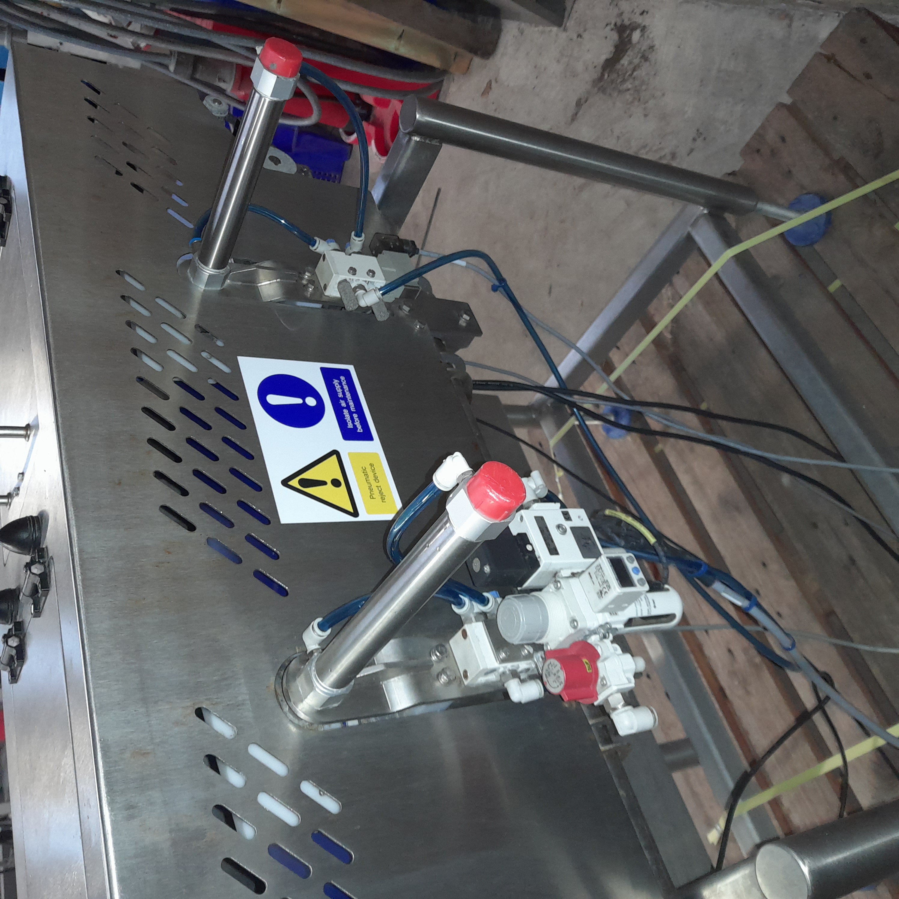 Used Loma Metal Detector Checkweigher & Reject Bins