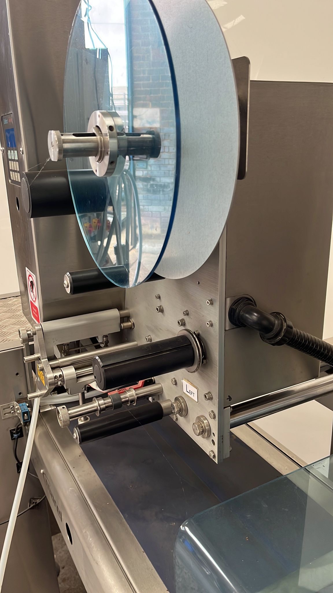 Used Merel Checkweigher and Label Applicator