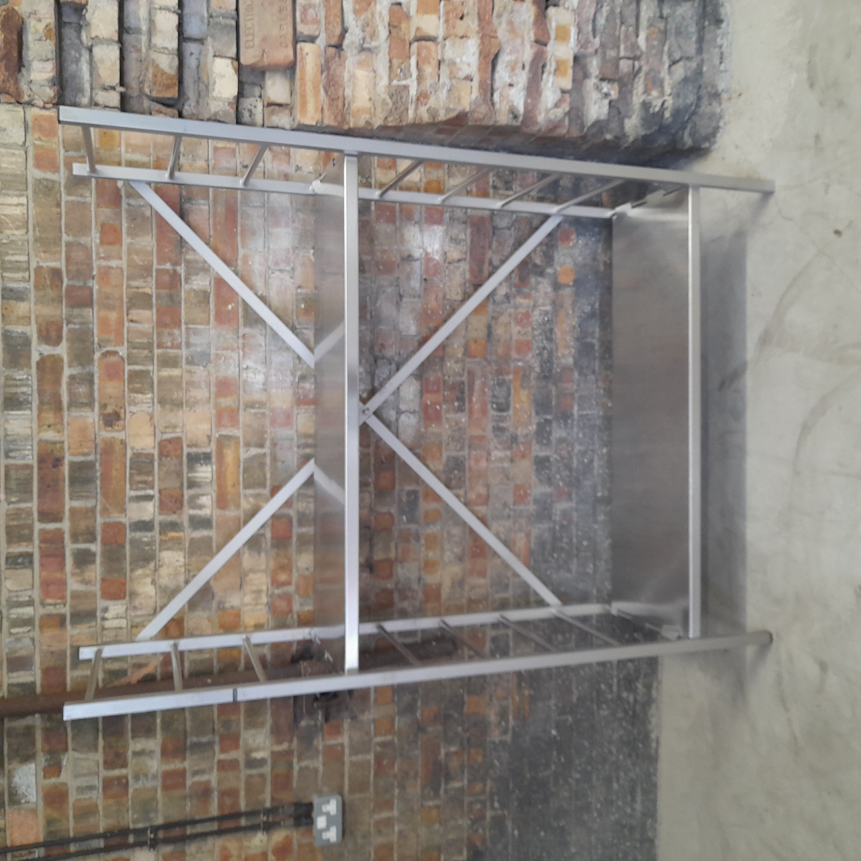 Used Stainless Steel Shelving Unit