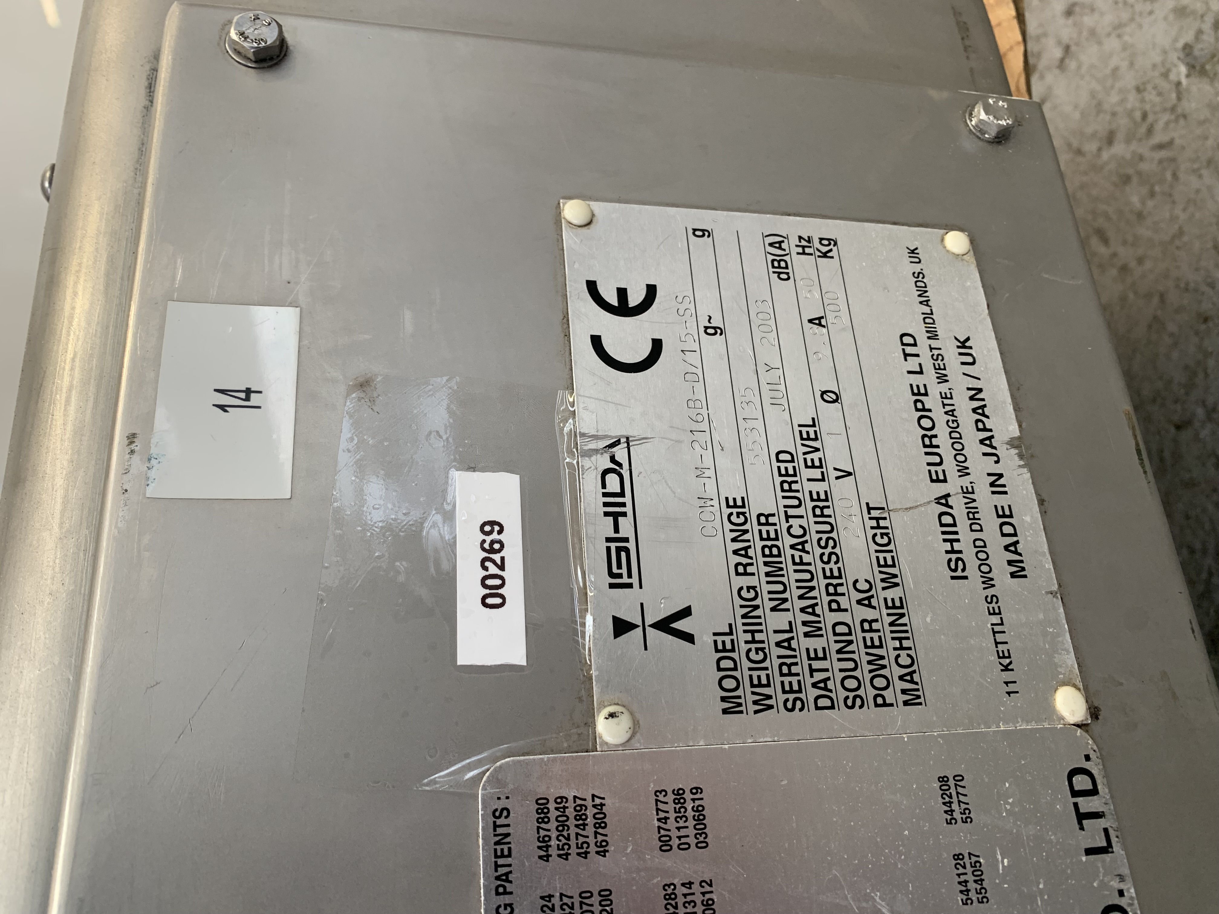 Used Used Ishida Multi-Head Weigher