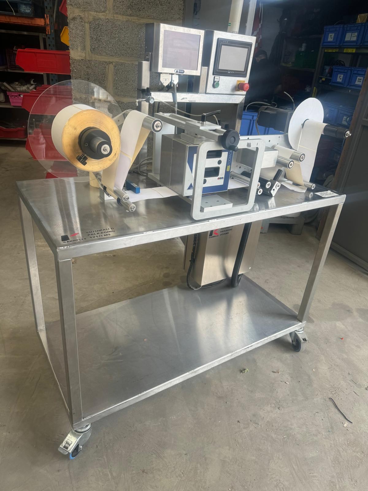 Used Side-Apply Labeller Station