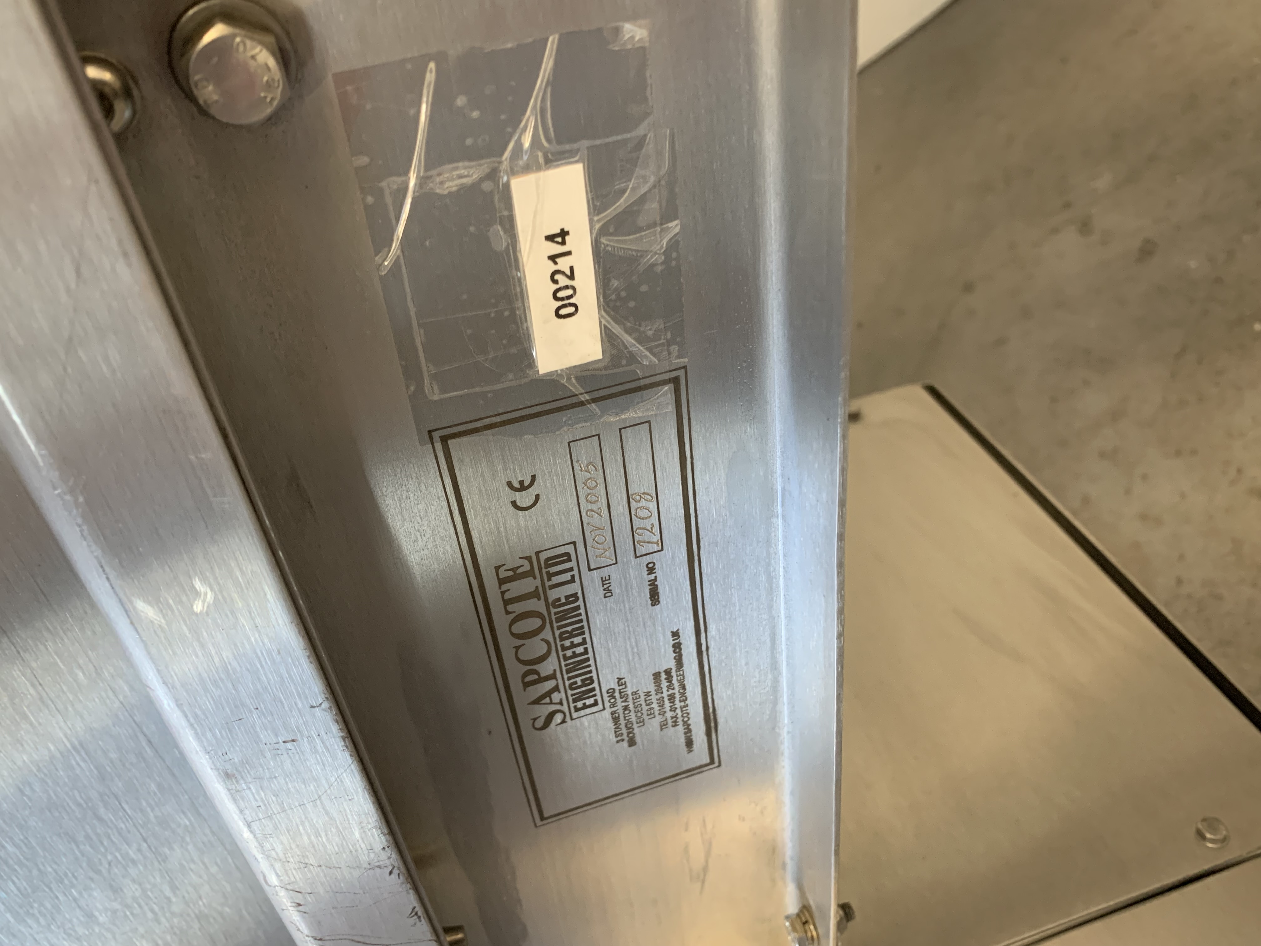 Used Used Inclune Conveyor on Wheels