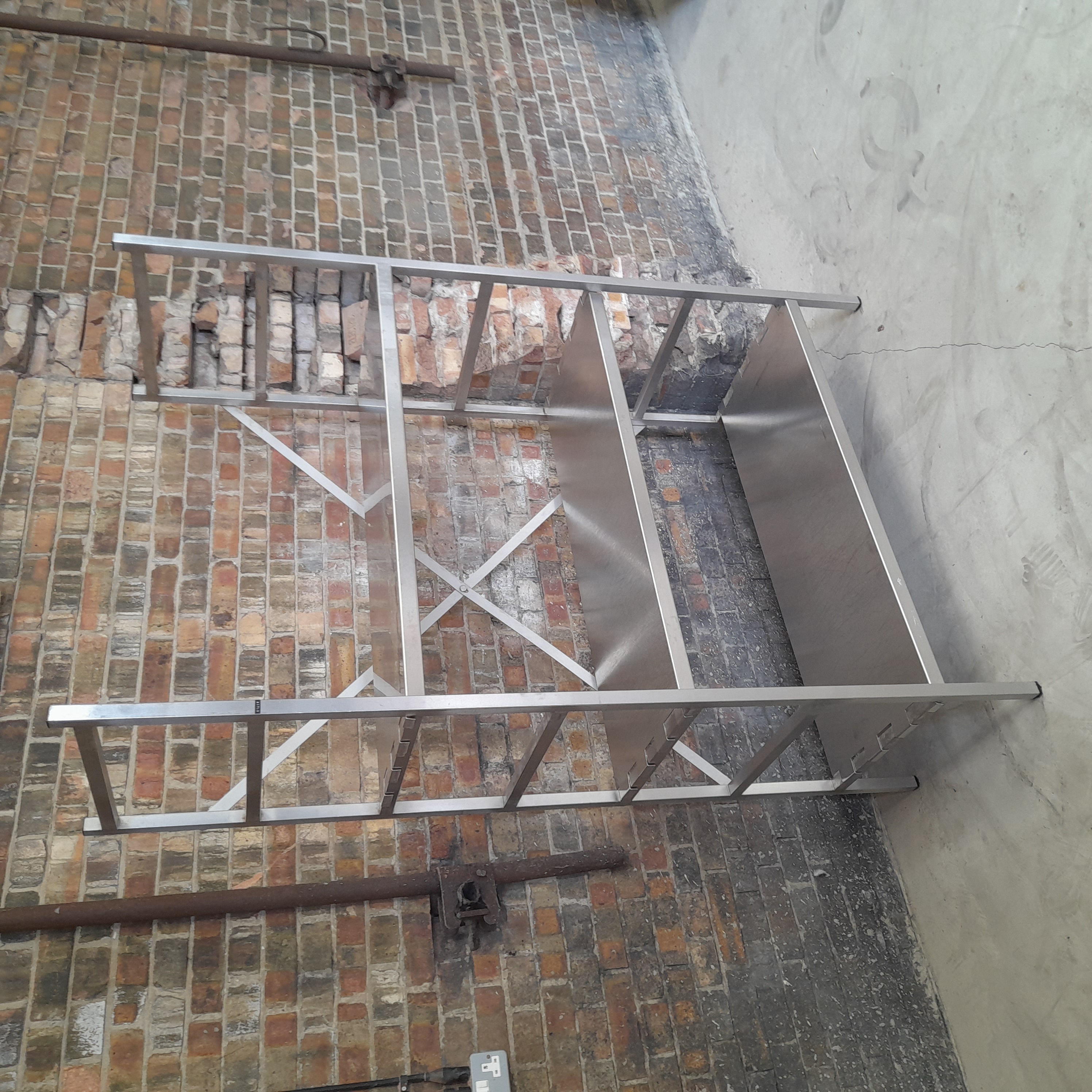 Used Stainless Steel Shelving Unit