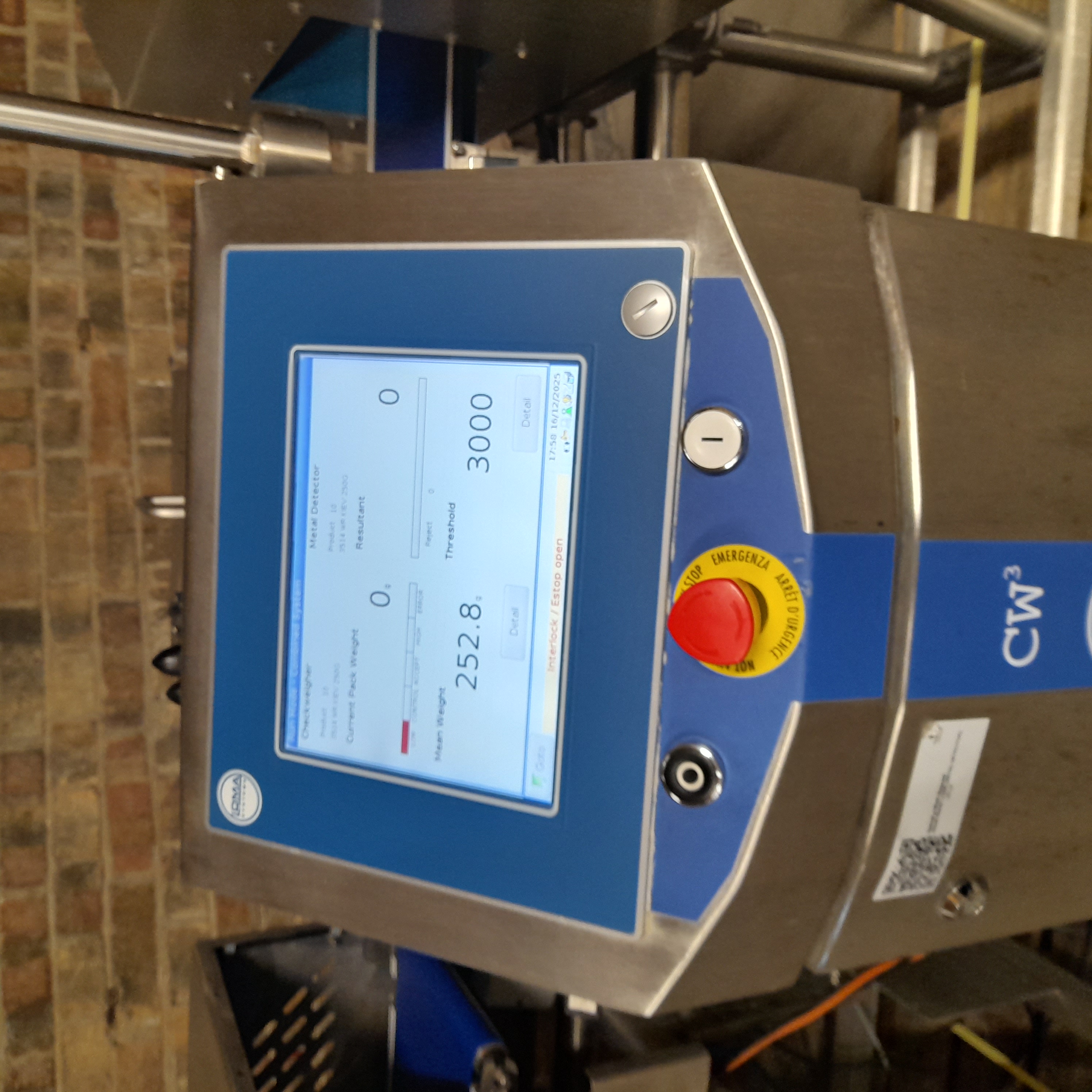Used Loma Metal Detector Checkweigher & Reject Bins