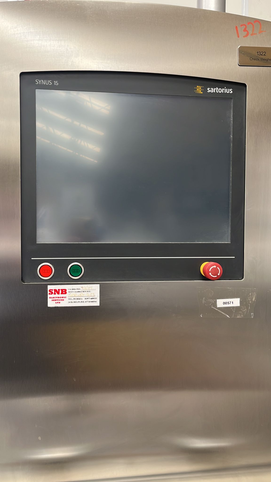 Used Sartorius Checkweigher