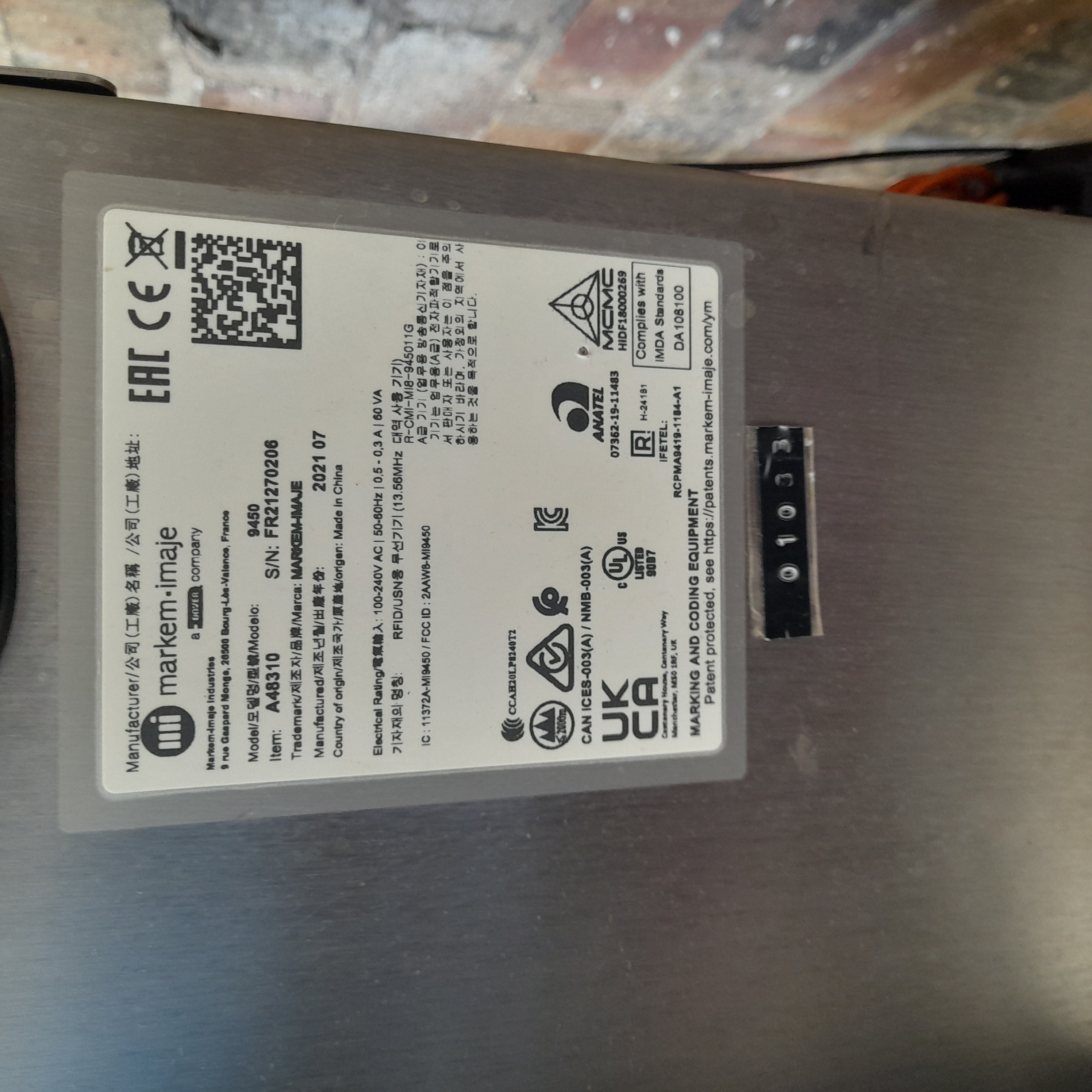 Used Markem Imaje Printer