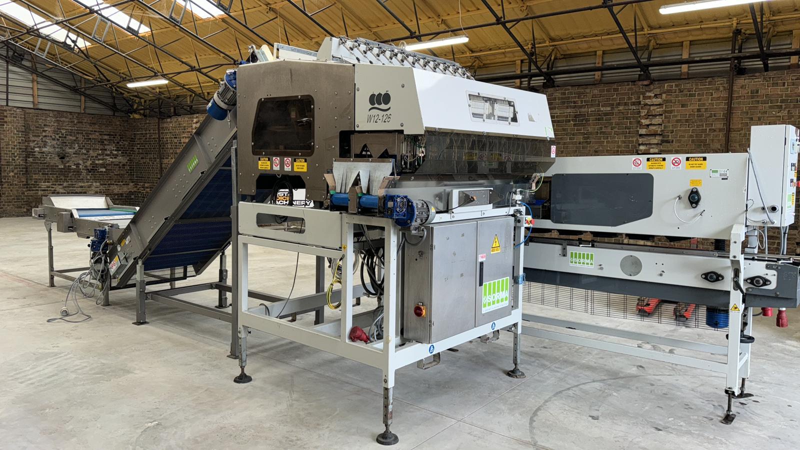 Used Sorma W12-126 Linear 12 Lane Multihead Weigher