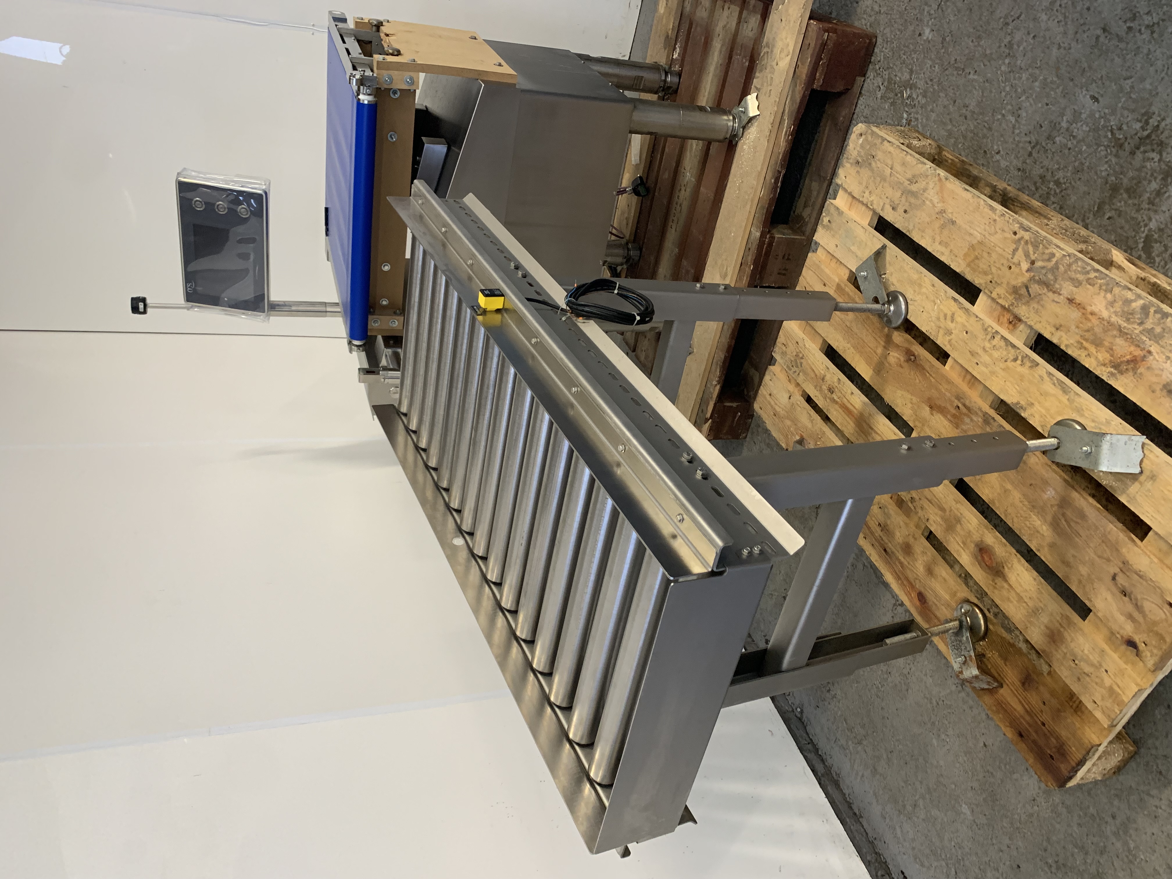 Used OCS HC Checkweigher and Roller Conveyor