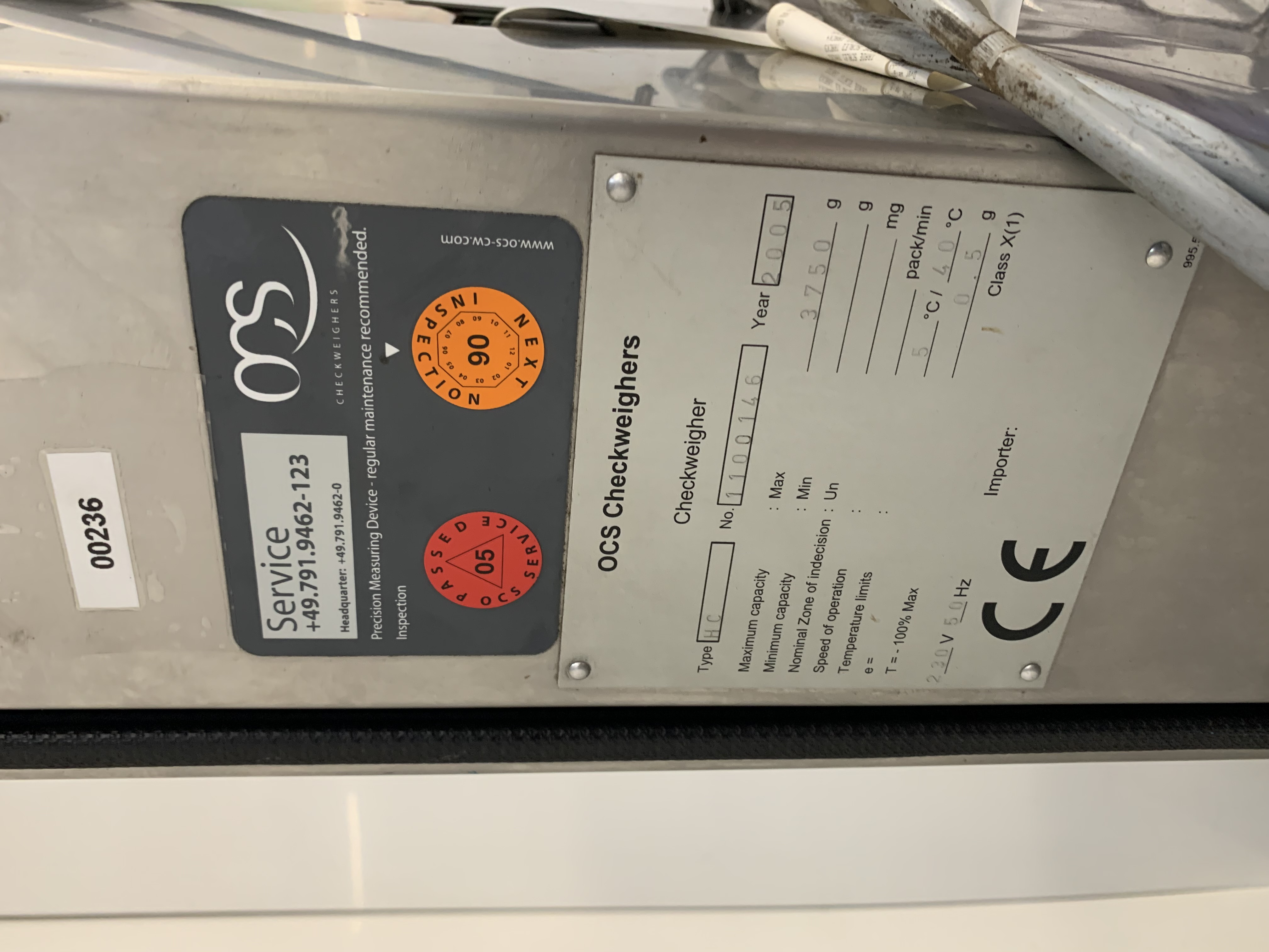 Used Used OCS Checkweigher