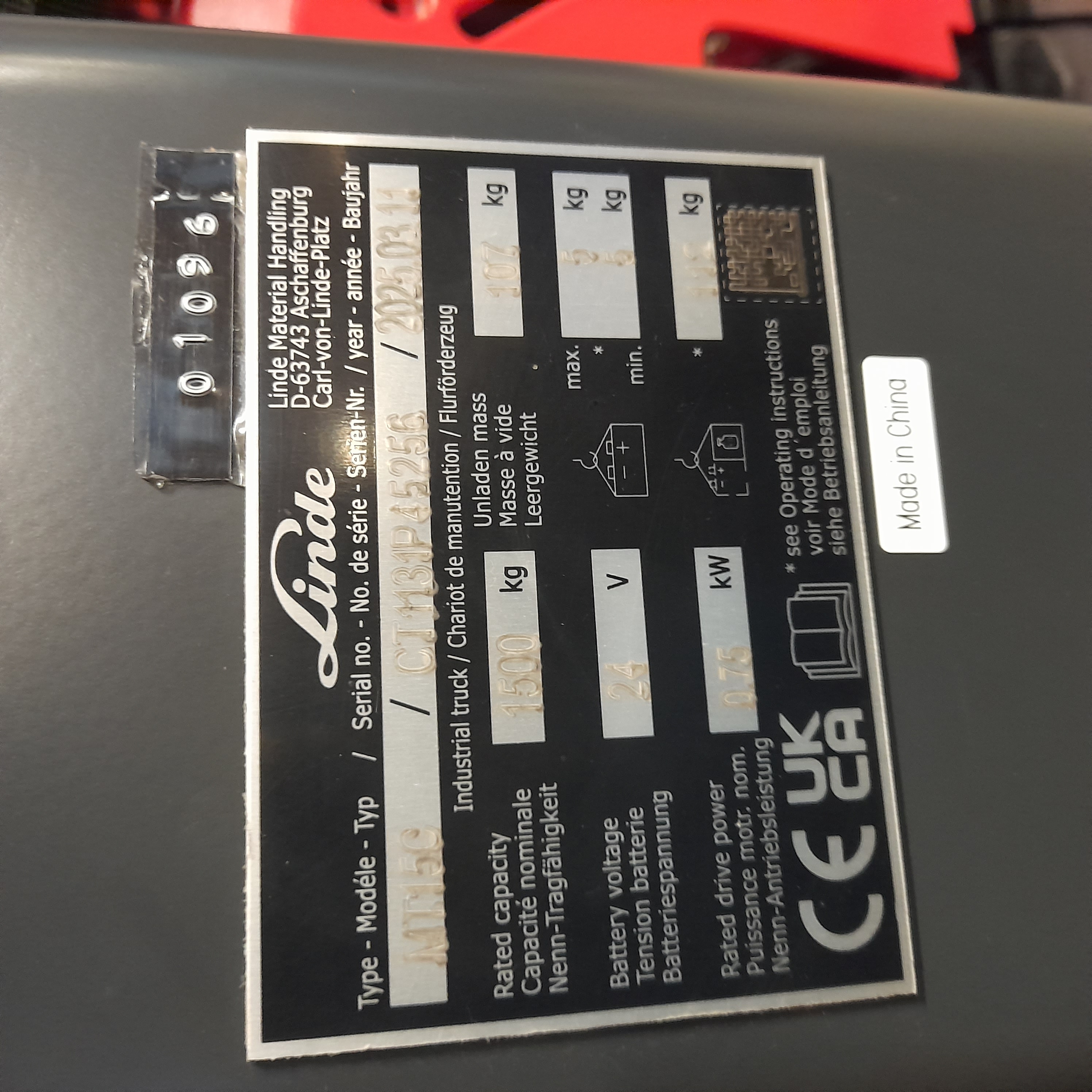 Used Linde Electric Pump Truck