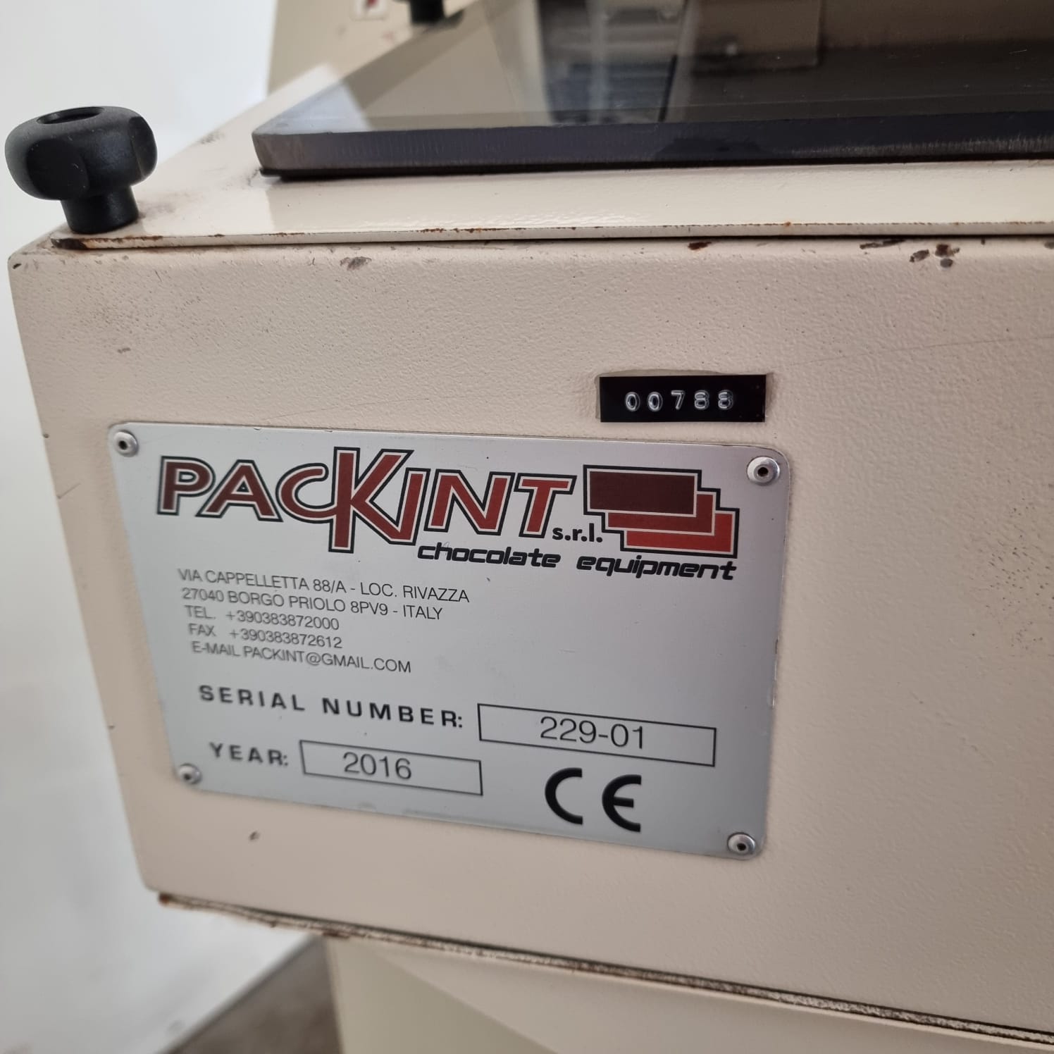 Used 2016 Packint Destoner Chocolate Machine