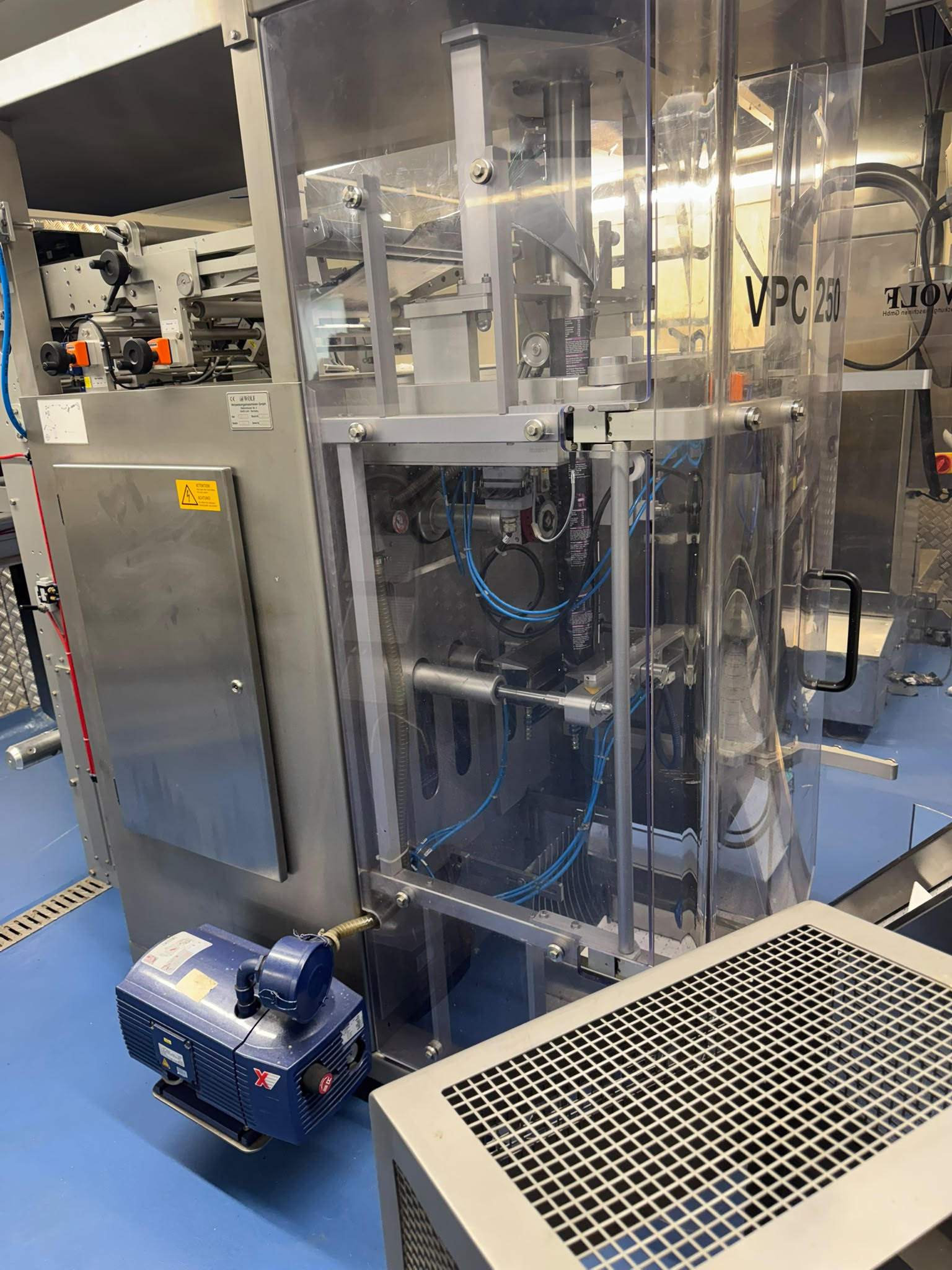 Used USED - 2019 Wolf VPC 250 Stainless Steel VFFS Bagger (with Videojet 6320 & Euroslot Jaws)