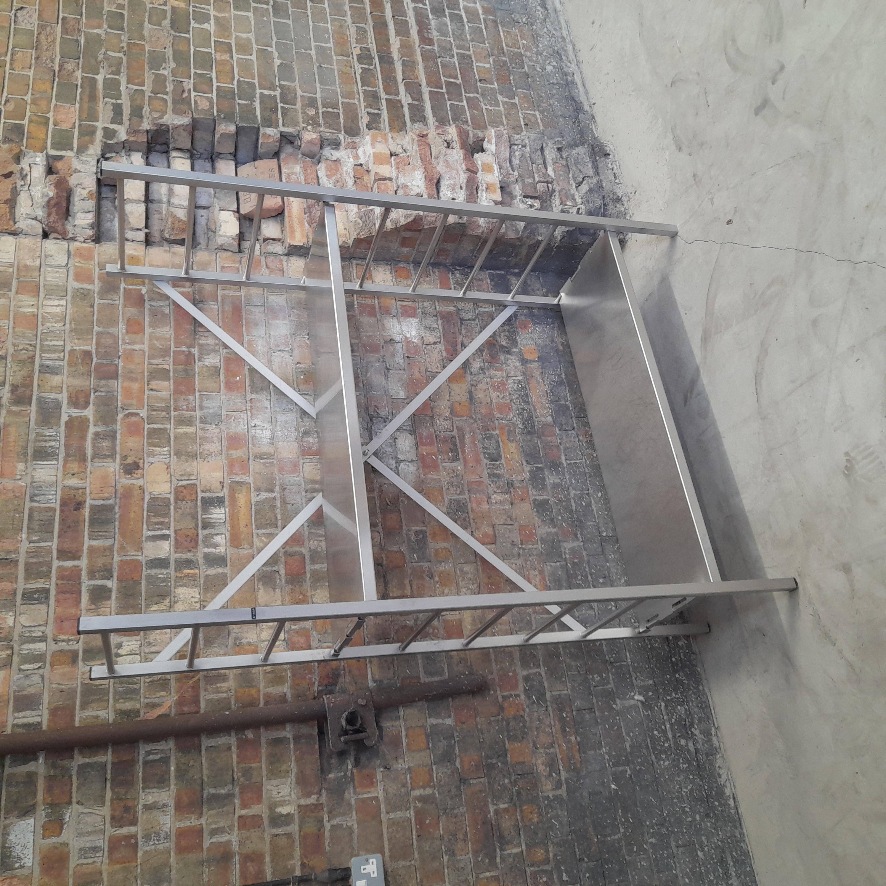 Used Stainless Steel Shelving Unit