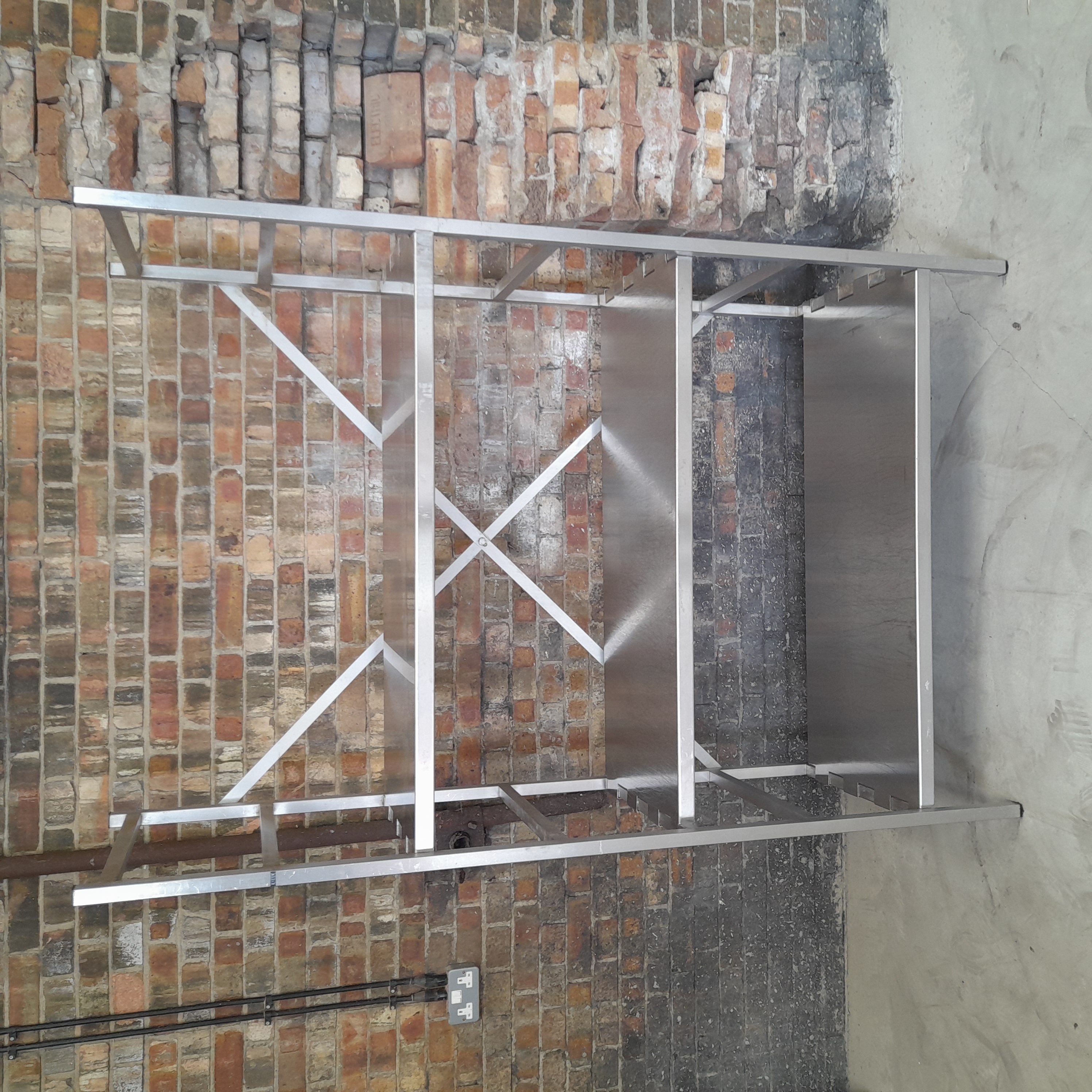 Used Stainless Steel Shelving Unit