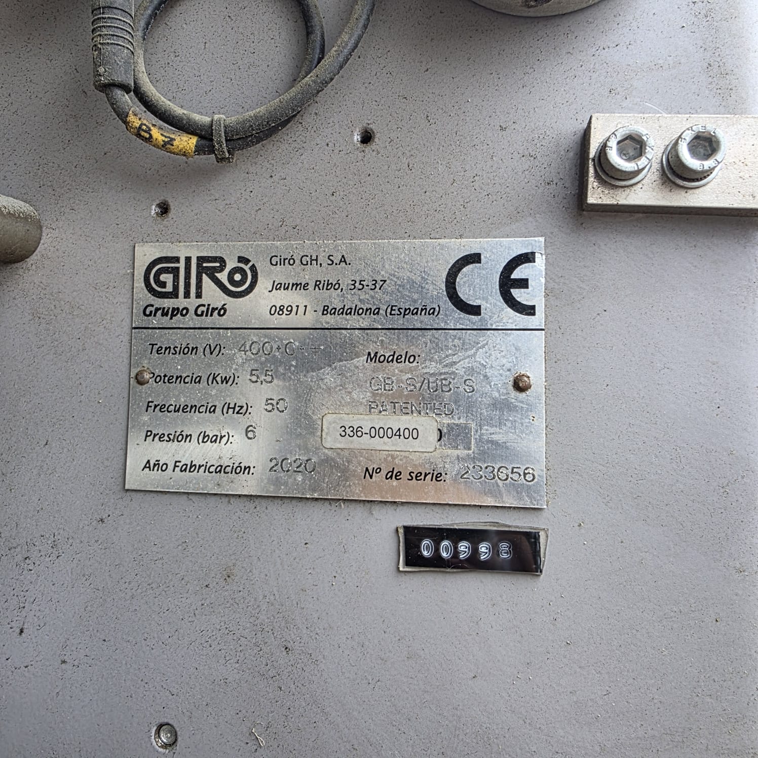 Used Giro GB S50 Speedline Bagging Machine