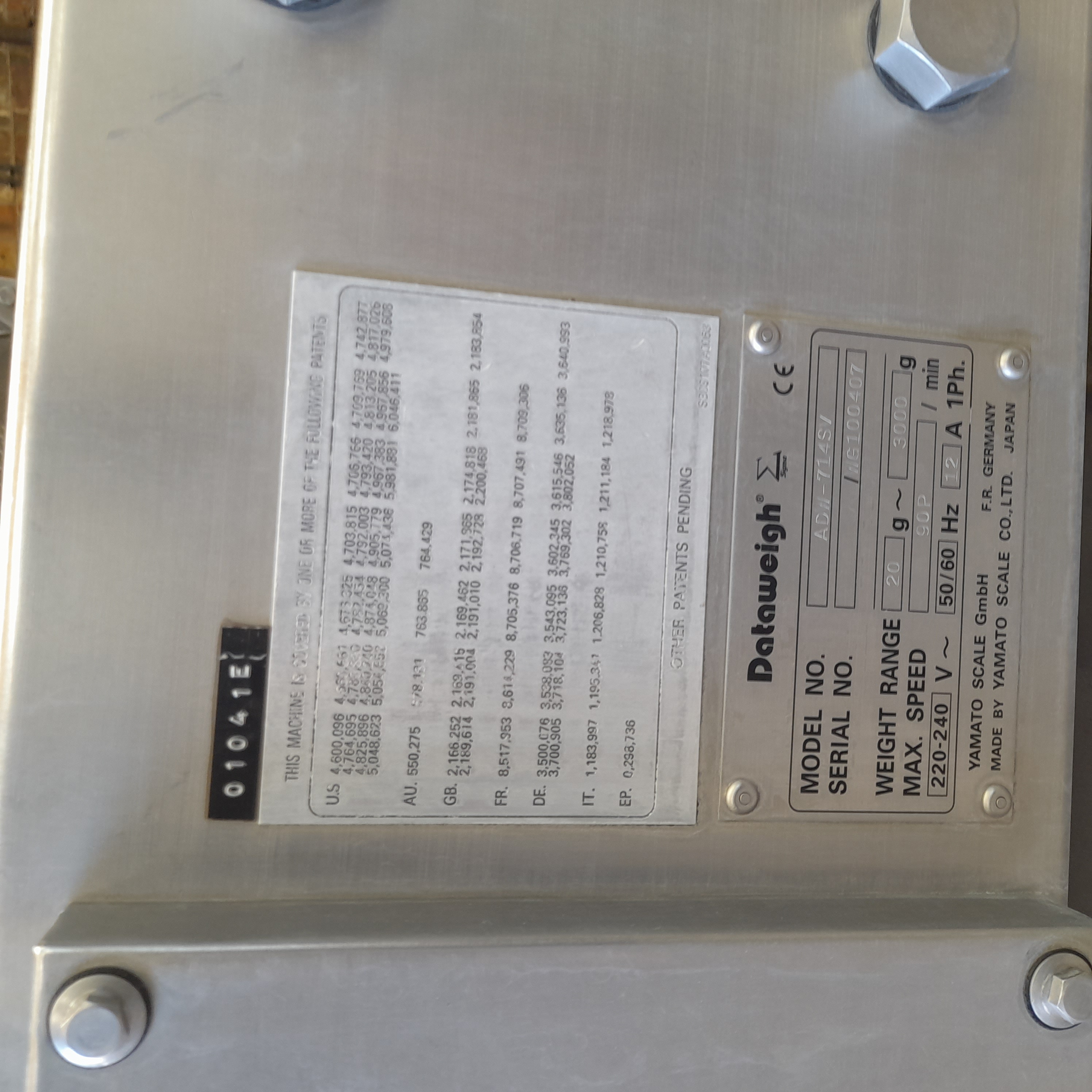 Used Yamato Checkweigher & Ceia Metal Detector