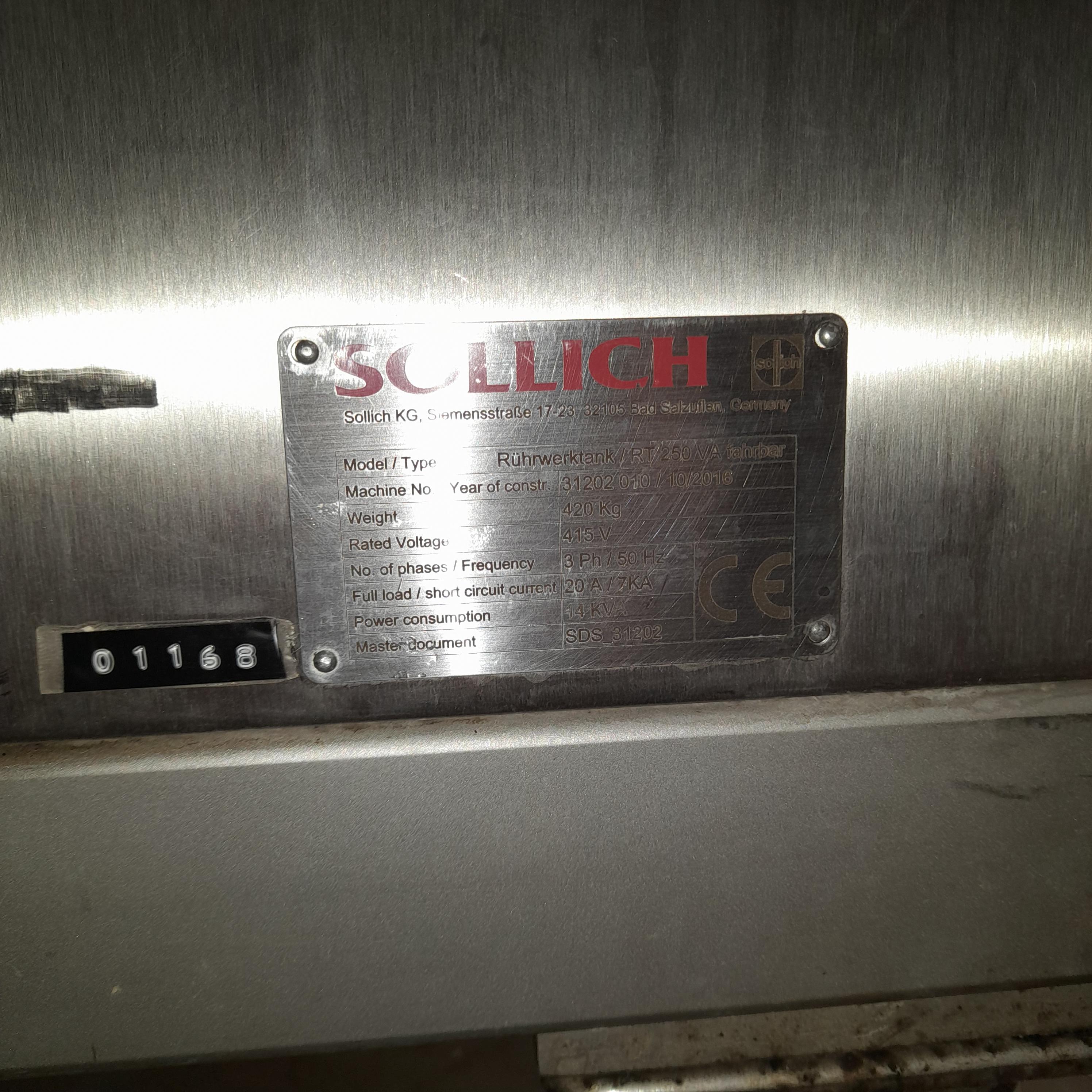 Used Sollich Heated Mixing Vessel