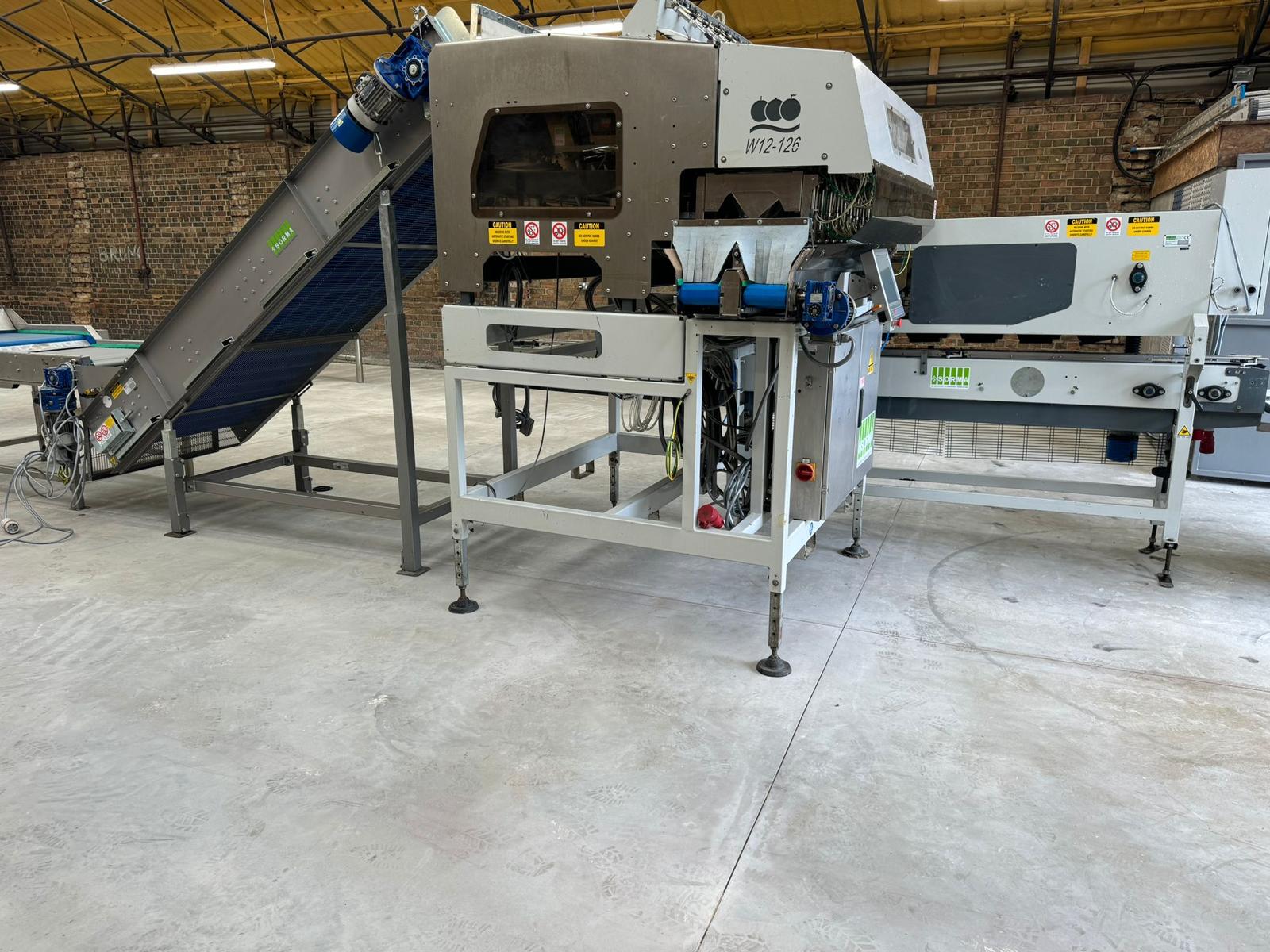 Used Sorma W12-126 Linear 12 Lane Multihead Weigher