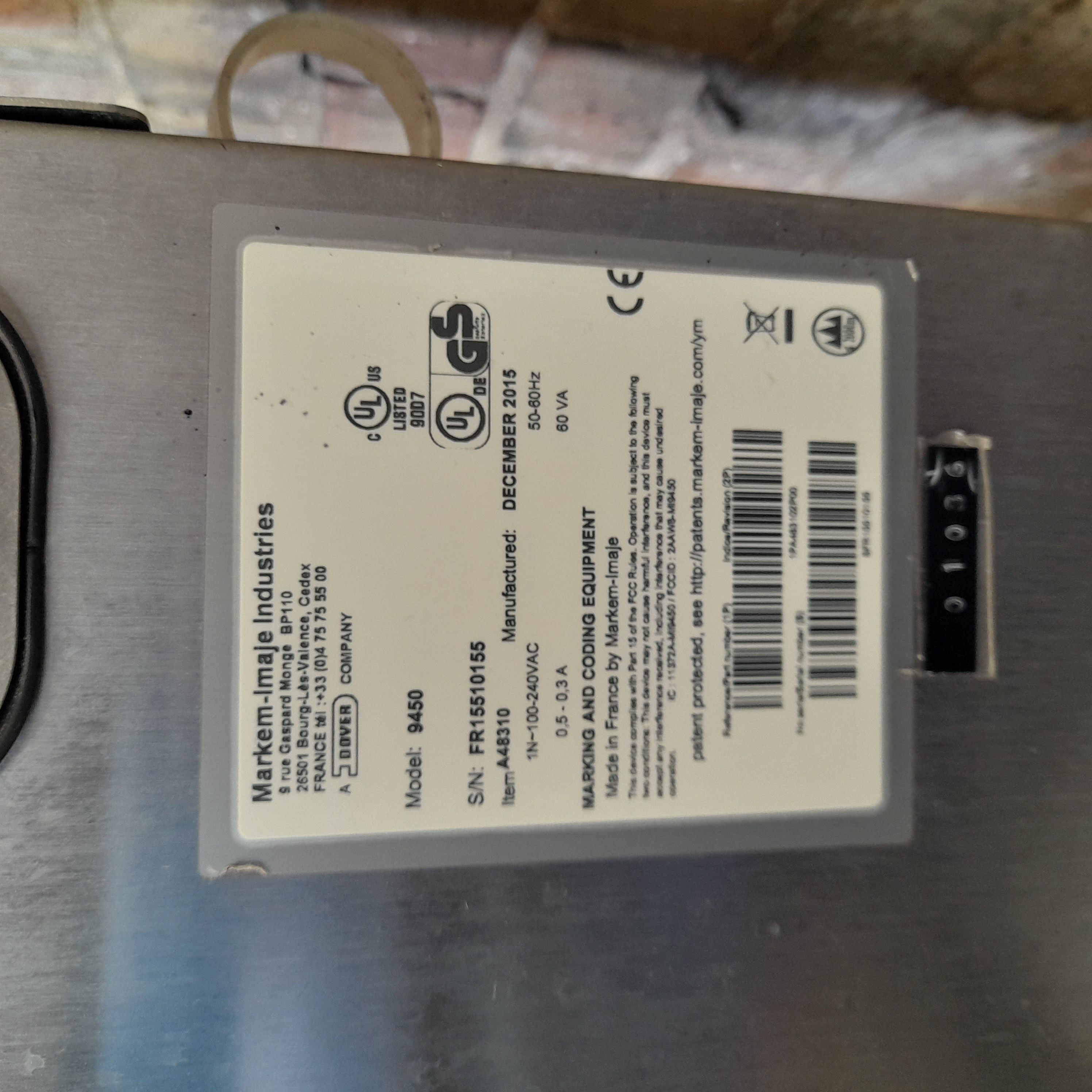 Used Markem Imaje Printer