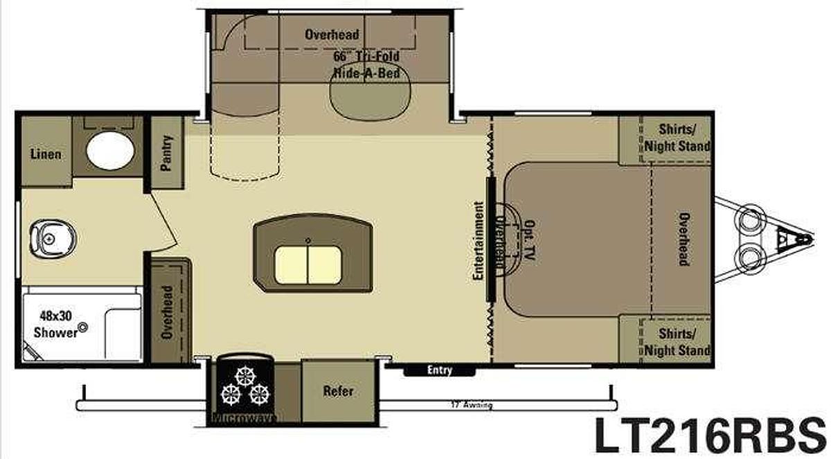 Used Used 2015 Open Range RV Light LT216RBS