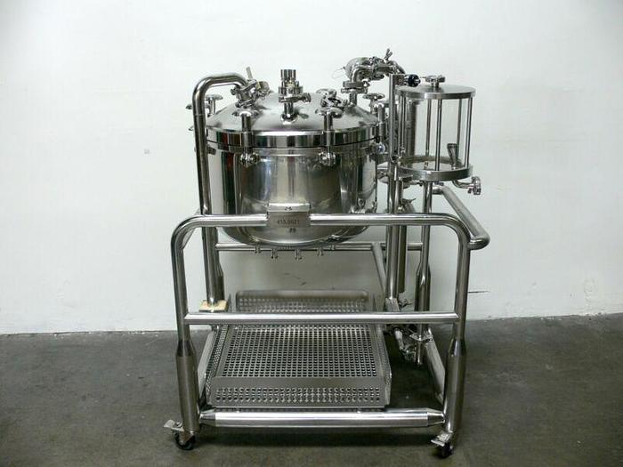 Used Sommer & Strassburger 125L Pressure Vessel / Reactor on Rolling Cart
