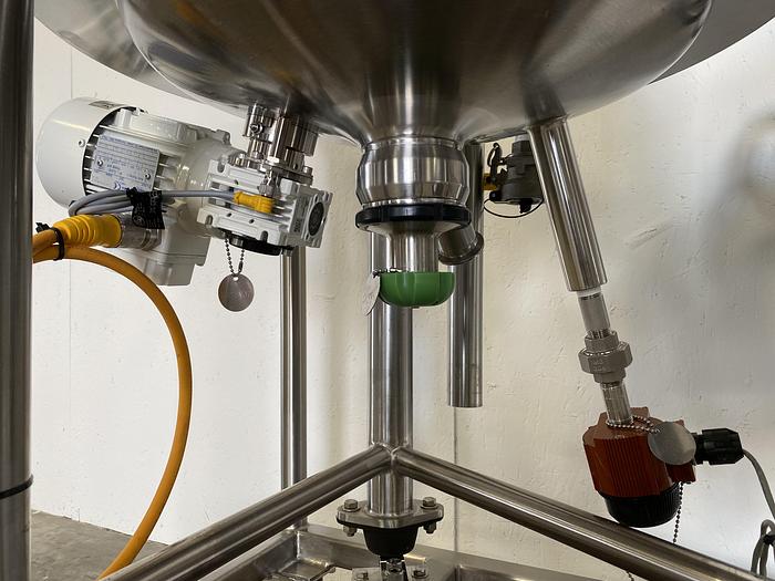 Used T&C  100 Liter Stainless Steel 45 PSI Jacketed Reactor w/ Agitator & Load Cells