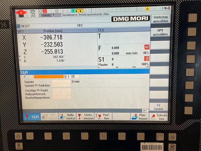 Gebraucht 5 Achsen CNC Universalbearbeitungszentrum DMG DMU 50 eco (3+2)