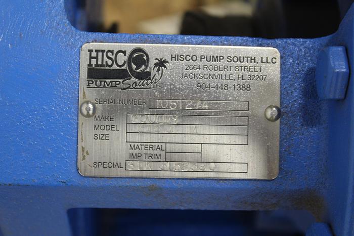 Refurbished Goulds 3180 M Power End, 18" Diameter Steel Stuffing Box, 5-Vane 18" Stainless Steel Impeller #43785