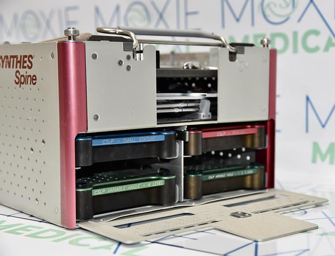 Used Synthes Cervical Spine Locking Plate System Instrument Set, In-Stock