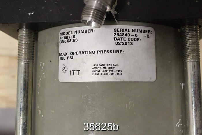 Used Fabri F166710 8" Air Operated Knife Gate Valve #35625