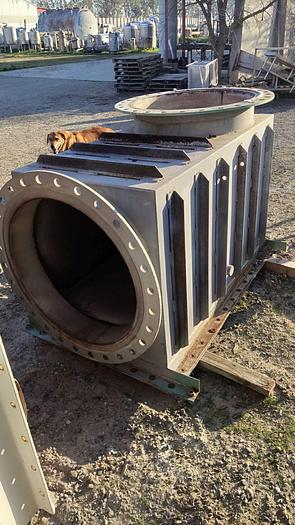 Used Heat Exchanger, Air, 2,528 SF, 550 deg F, Cain Industries #S744457