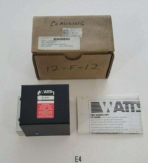 *NEW IN BOX* Watts B1271 Two-Handed Anti Tie-Down Module 100PSI + WARRANTY!