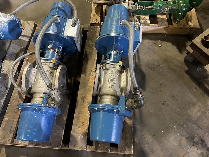 Used 4" DEZURIK BASIS WEIGHT VALVE STAINLESS STEEL