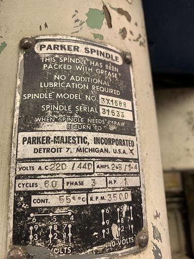 Used PARKER MAJESTIC MODEL A HAND OPERATED TOOLROOM ID GRINDER 12" X 16"