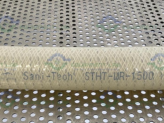 Used Sani Tech  STHT-WR-1500 60" Silicone Hose w/ 1 1/2" Sanitary Fitting