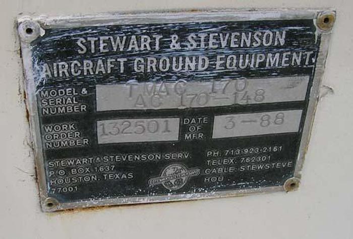 Used 1988 Stewart & Stevenson Air Start Unit