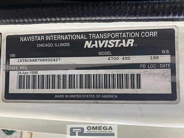 Used Global 2100 Aircraft Deicer (2,100 gallon tank cap) on Navistar 4700 Chassis