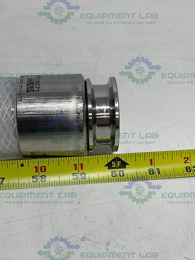 Used Sani-Tech  STHT-WR-1500 60" Silicone Hose w/ 1 1/2" Sanitary Fitting