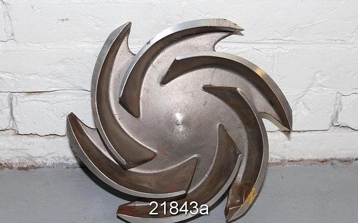 Used Goulds 3196 Impeller, 9.5", 6-Vane, Casting No.: 54632 (For 4x6x10 Pump) #21843