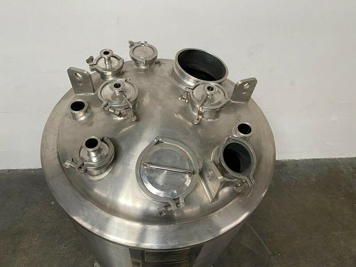 Used Precision 500 Liter 50 PSI Stainless Steel Jacketed Bioreactor w/ 150 PSI Jacket