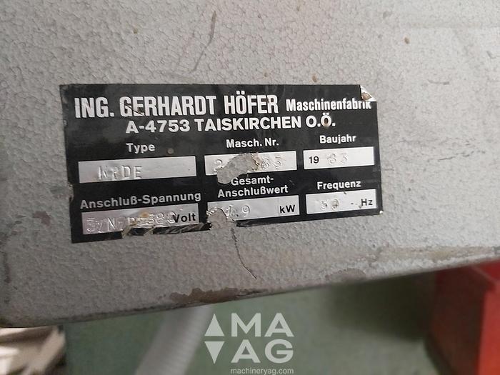 Used 1983 Höfer KPDE Press