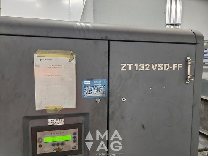 Used Atlas Copco ZT132VSD-FF Screw compressor + refrigerant dryer