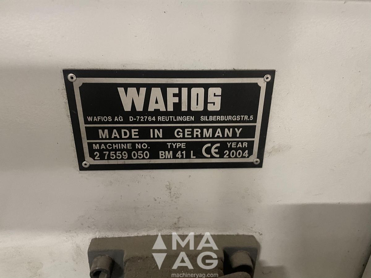 Used WAFIOS BM 41 L, 2004 CNC Bending & Coiling center