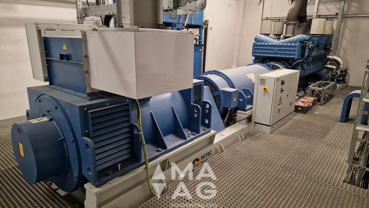 Used HITEC 2000 kVA Diesel Generator, year 2011