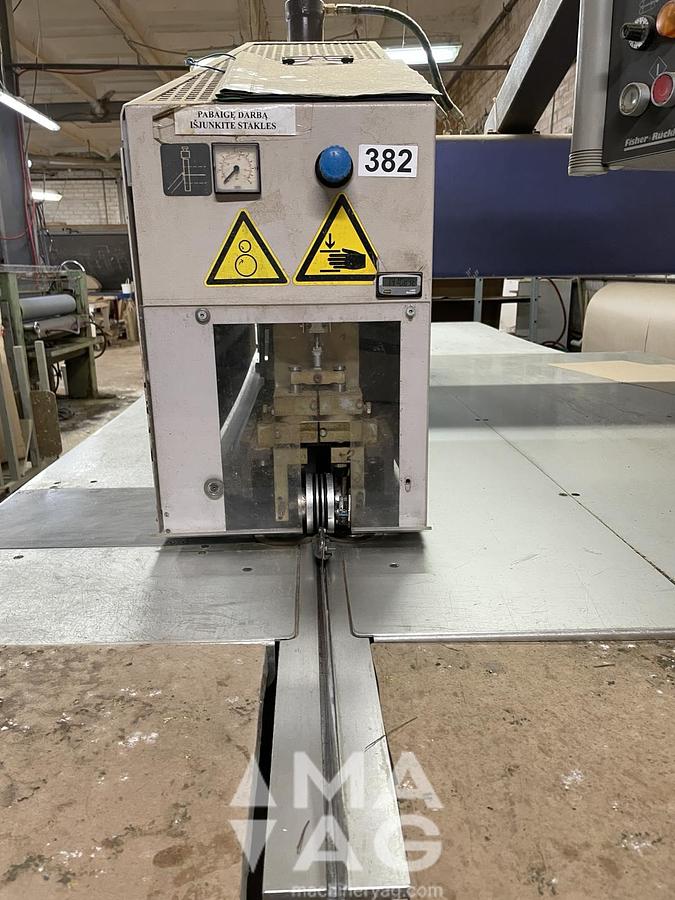 Used Fisher+Rueckle Omnimaster 1200 Veneer splicing machine, year 2009